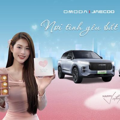 Hoa hậu Thiên Ân hạnh phúc đón Valentine cùng thương hiệu Omoda & Jaecoo Việt Nam