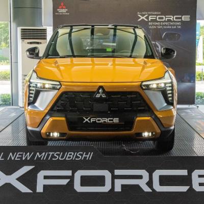 Mitsubishi Xforce HEV lần đầu có ảnh chính thức không che: Thêm logo mới, camera 360, có ADAS cạnh tranh Yaris Cross HEV
