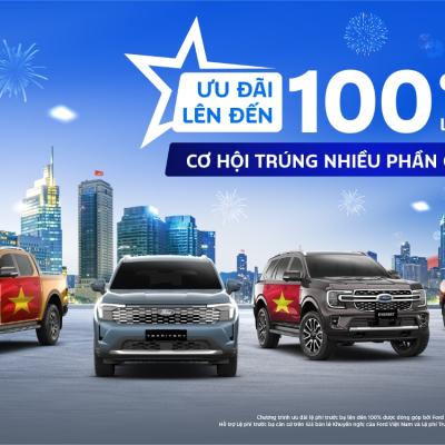 Ford Việt Nam Và Hệ Thống Đại Lý Triển Khai Nhiều Chương Trình Ưu Đãi Lớn, Hỗ Trợ Lệ Phí Trước Bạ Lên Đến 100% Trong Tháng 9