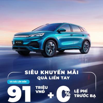 BYD VIỆT NAM TRIỂN KHAI CHƯƠNG TRÌNH ƯU ĐÃI ĐẶC BIỆT “SIÊU KHUYẾN MÃI - QUÀ LIỀN TAY”