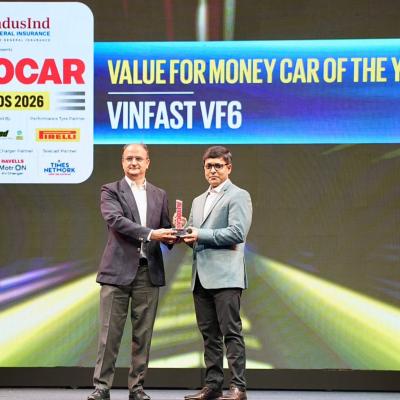 VINFAST VF 6 NHẬN GIẢI “MẪU XE ĐÁNG TIỀN NHẤT NĂM” TẠI AUTOCAR INDIA AWARDS 2026