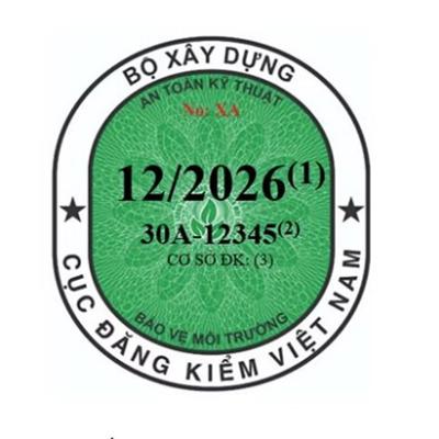 Ô TÔ ĐIỆN CÓ NHẬN DIỆN RIÊNG, TOÀN BỘ TEM ĐĂNG KIỂM ĐƯỢC THAY ĐỔI
