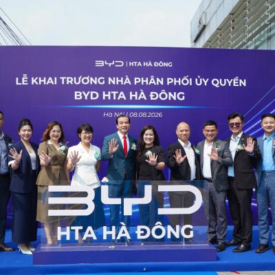BYD TIẾP TỤC TĂNG TỐC MỞ RỘNG MẠNG LƯỚI PHÂN PHỐI, CHÍNH THỨC KHAI TRƯƠNG SHOWROOM BYD HTA HÀ ĐÔNG