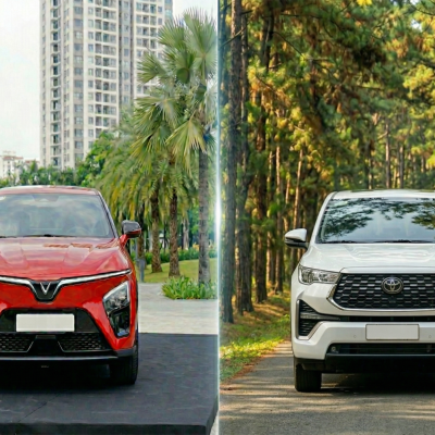 VINFAST VF7 THUẦN ĐIỆN 100% HAY INNOVA CROSS HEV XĂNG LAI ĐIỆN?