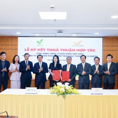 V-GREEN HỢP TÁC VIETNAM POST TRIỂN KHAI HƠN 16.000 TỦ ĐỔI PIN VÀ 2.000 TRỤ SẠC XE ĐIỆN TRÊN TOÀN QUỐC