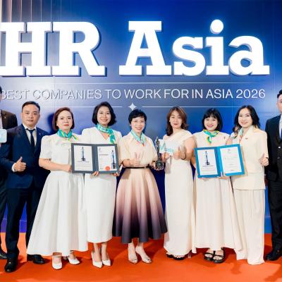 GREEN SM GIÀNH CÚ ĐÚP GIẢI THƯỞNG HR ASIA AWARDS 2026