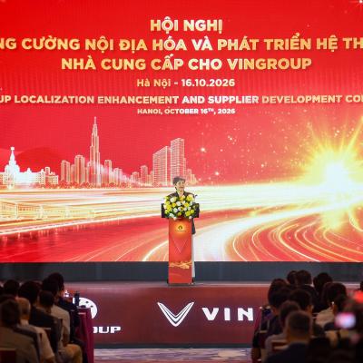 VINGROUP ƯU ĐÃI PHÍ THUÊ ĐẤT VÀ CAM KẾT ĐẦU RA DÀI HẠN CHO DOANH NGHIỆP HỖ TRỢ VIỆT NAM